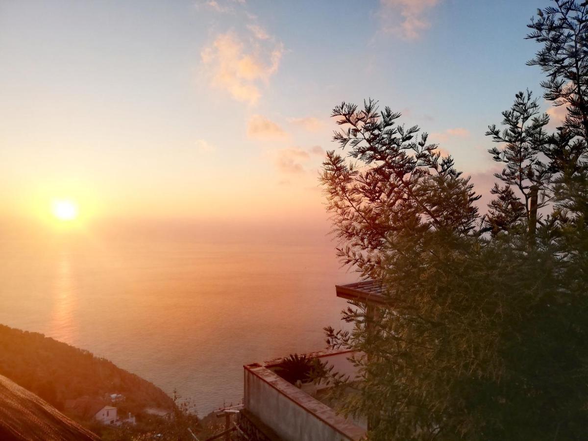"Casalena" Villa A Furore Amalfi Coast Con Grande Terrazzo E Vista Sul Mare Esterno foto