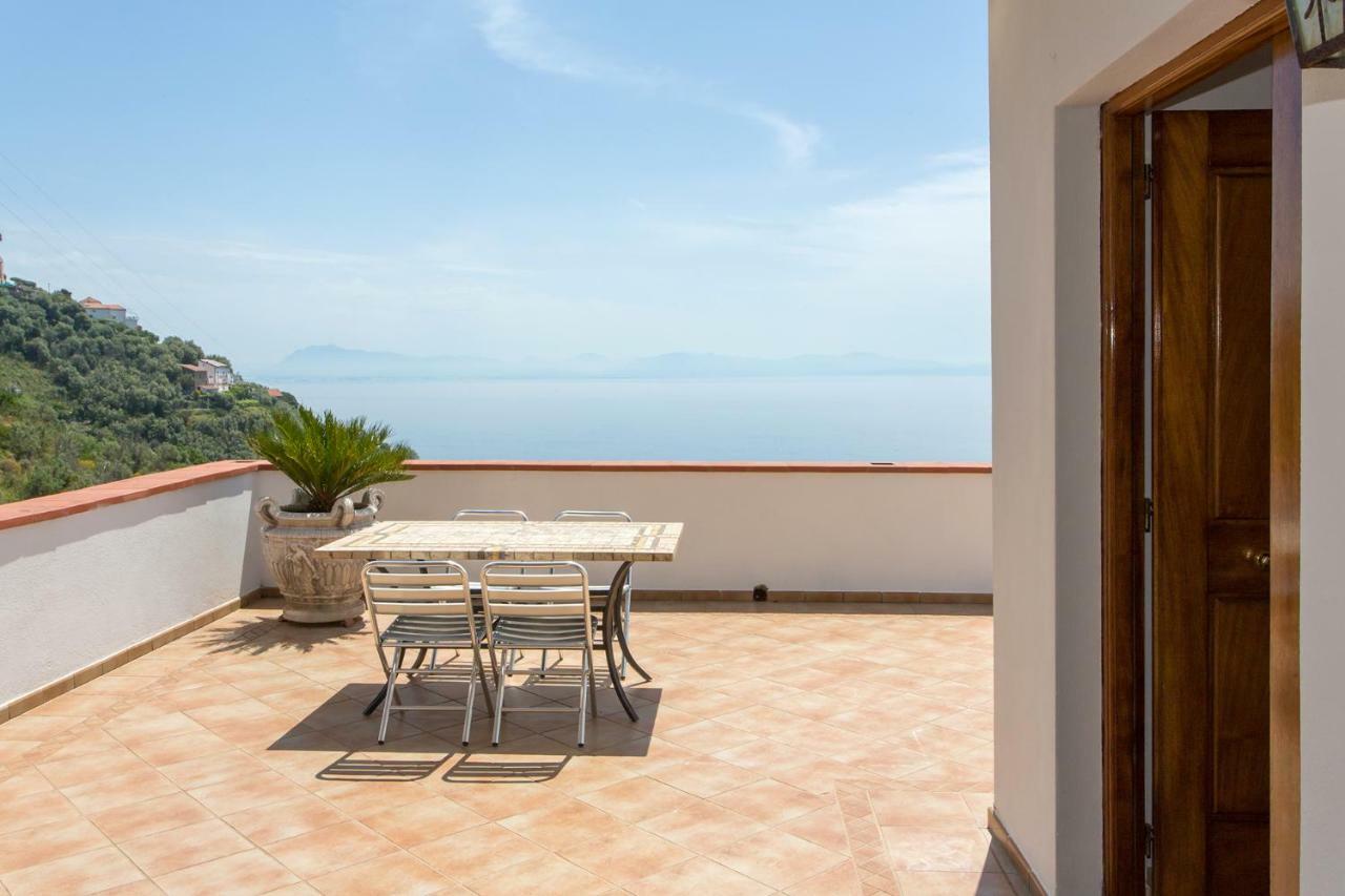 "Casalena" Villa A Furore Amalfi Coast Con Grande Terrazzo E Vista Sul Mare Esterno foto